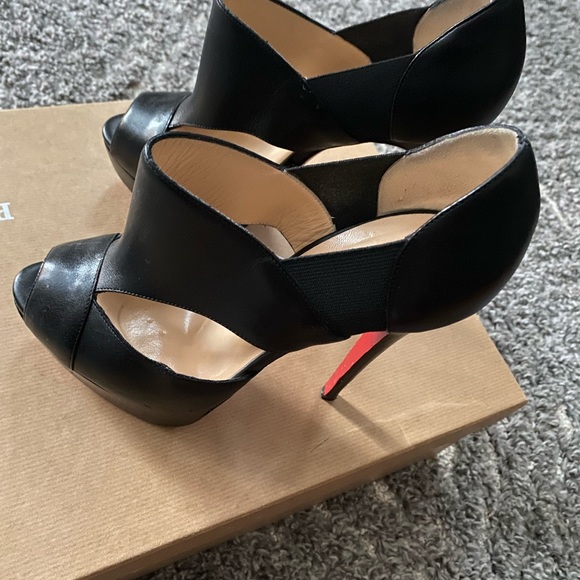 Pitou 150 mm Louboutin Calf/Cuoio Heel Platform - Picture 2 of 6